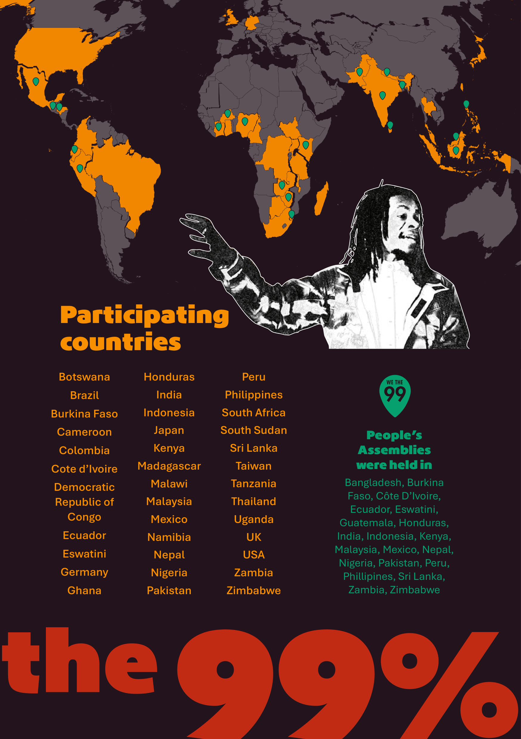 We the 99 - Participating countries