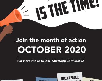 The Fight Inequality Alliance SA Marks October as a Month of Action